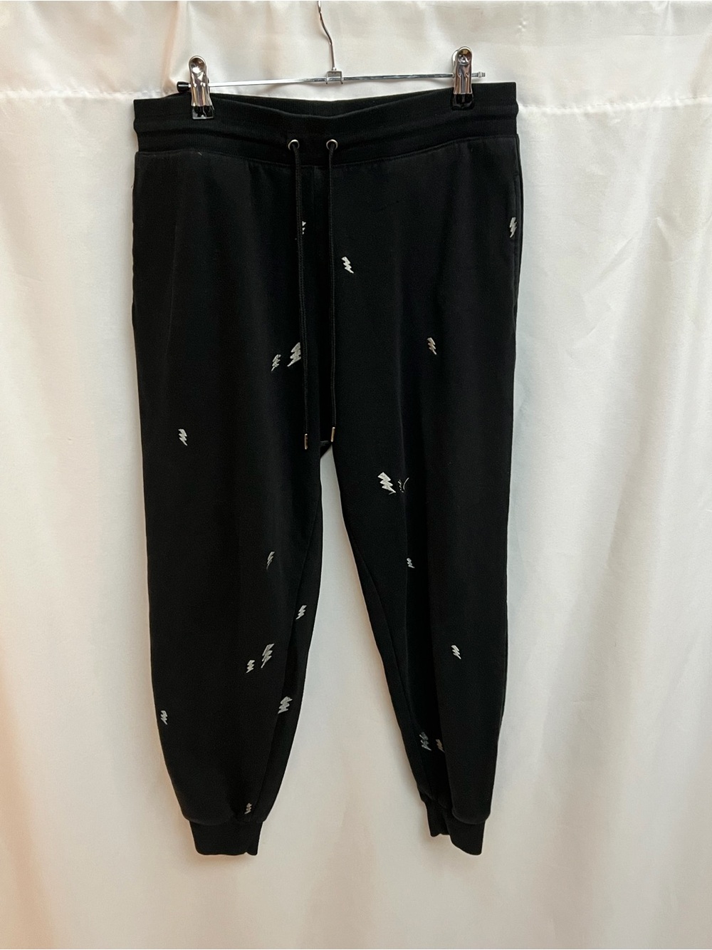 Honeydew Black Lightning Bolt Print Jogger Sweatpants Size S